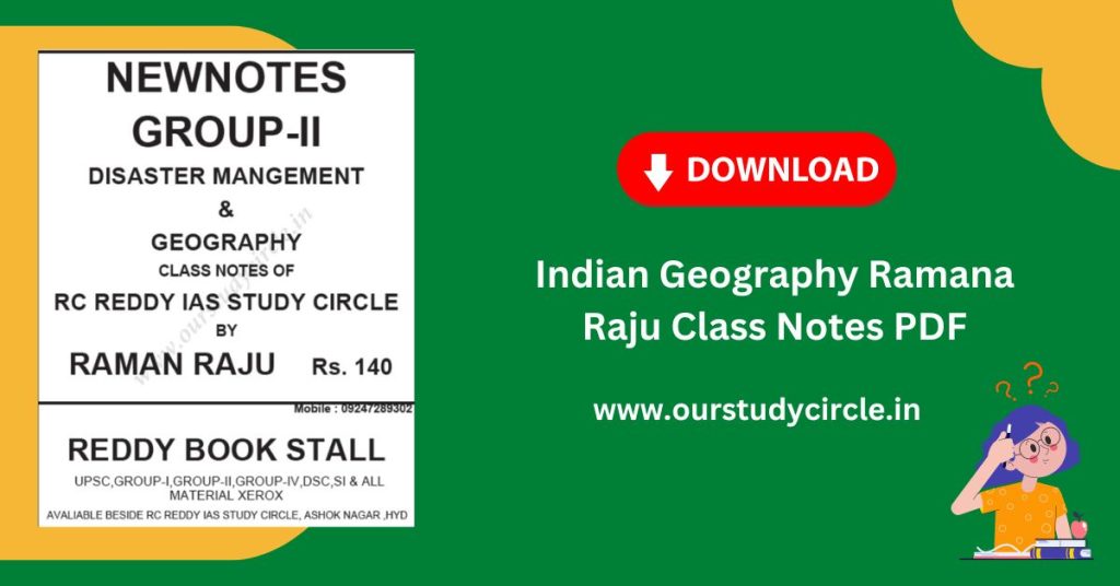 Indian Geography Ramana Raju Class Notes PDF UPSC IAS
